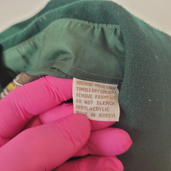 VTG 80s Sears Sportswear Shirt Large Oversized Baggy Acrylic Yoke - Picture 4 of 5